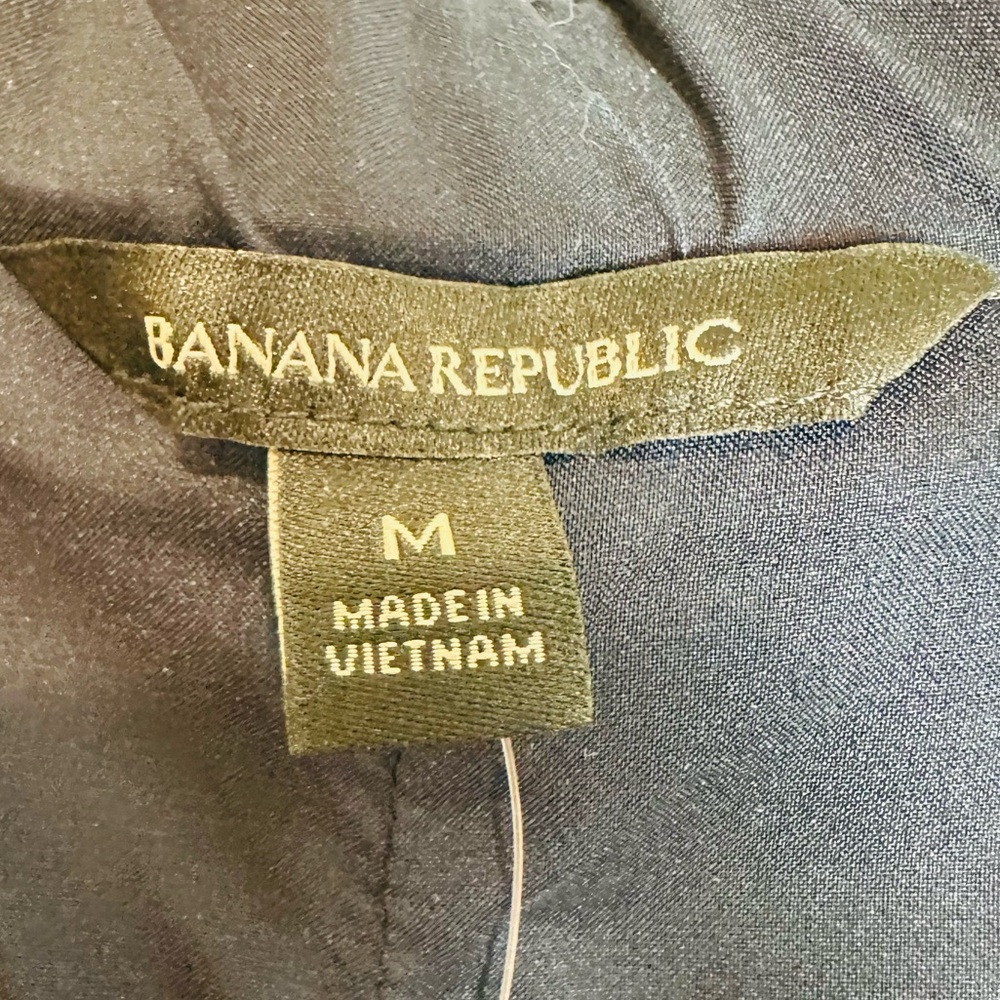 Banana Republic Women’s Off The Shoulder Top Bell Sleeves Navy Blue Size Medium - Picture 6 of 7